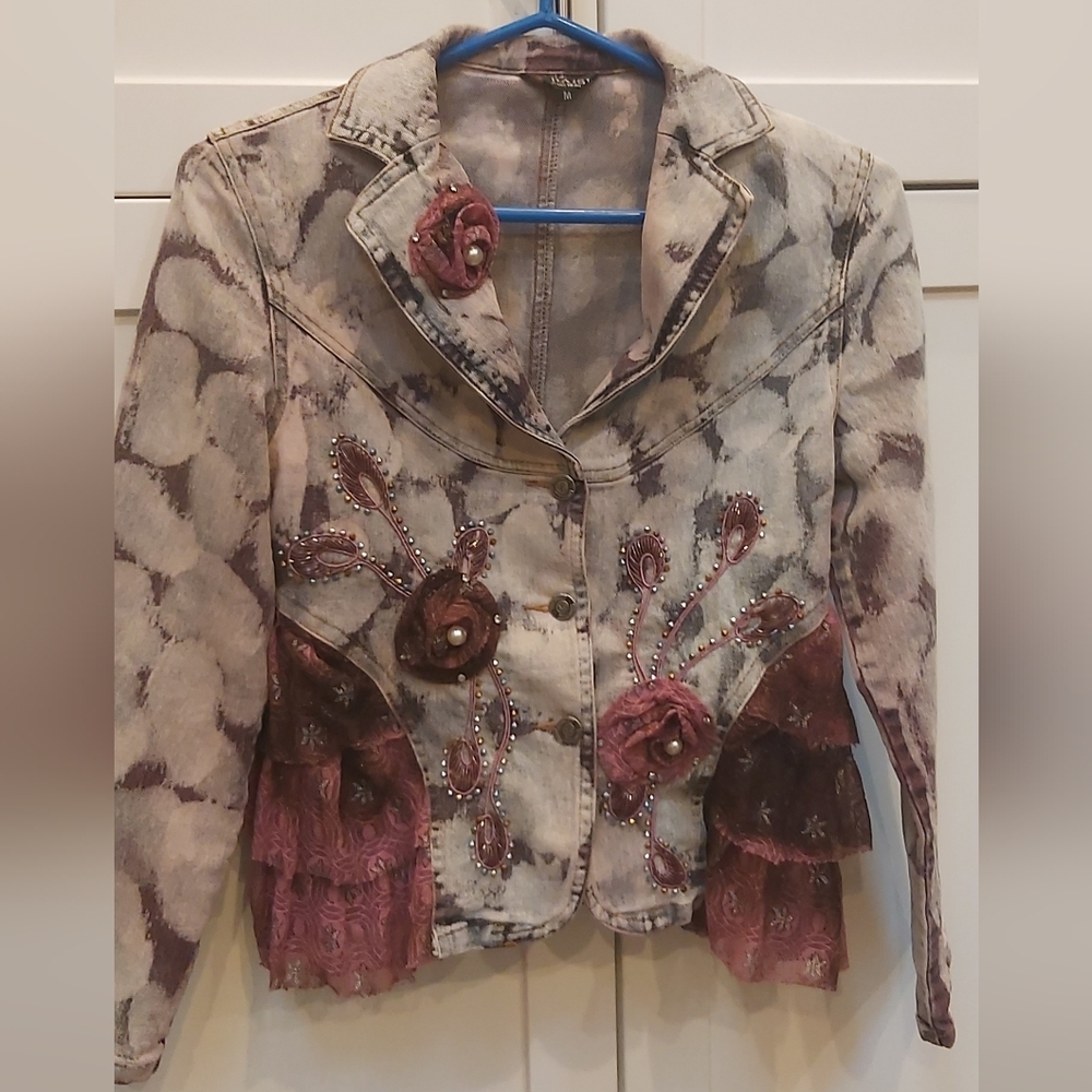 Daisy custom stretch denim jacket